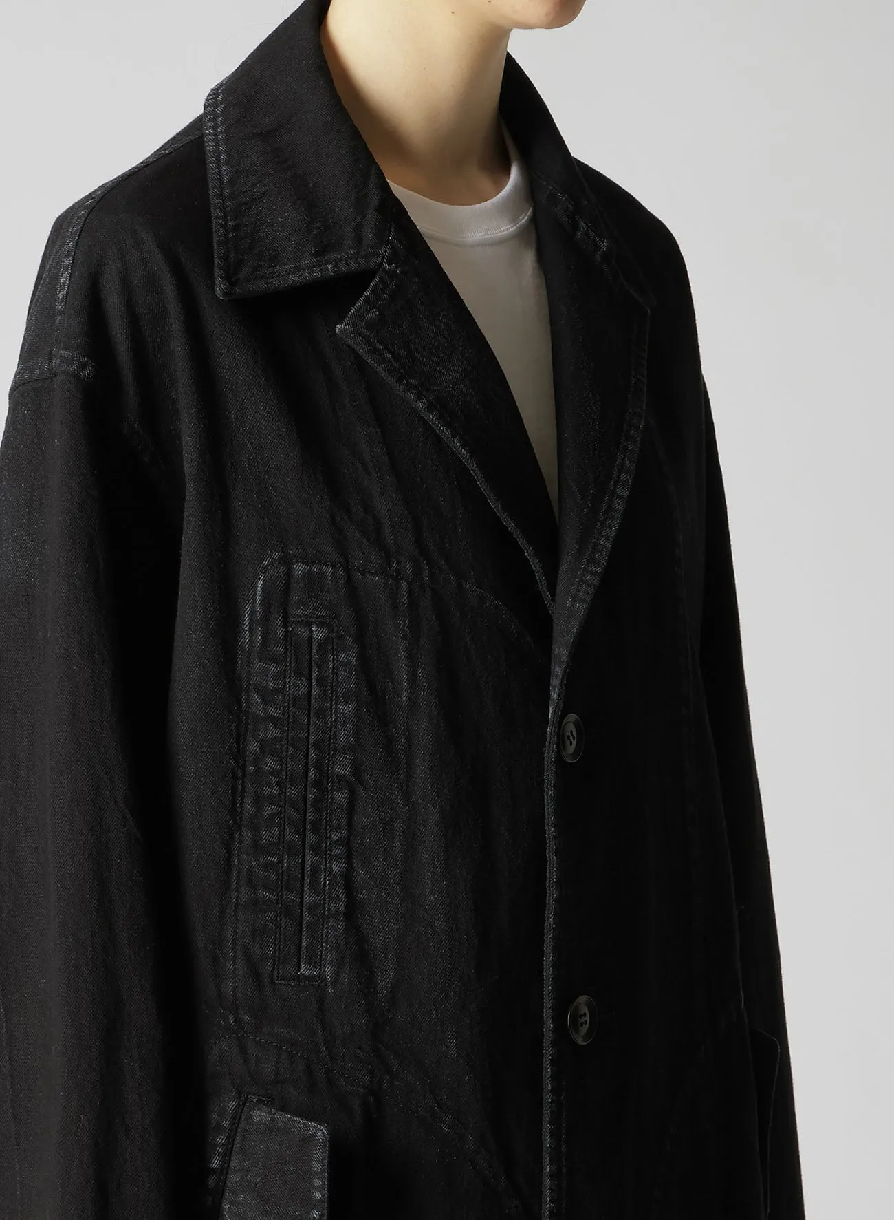 10OZ DENIM FLAP POCKET WORK COAT