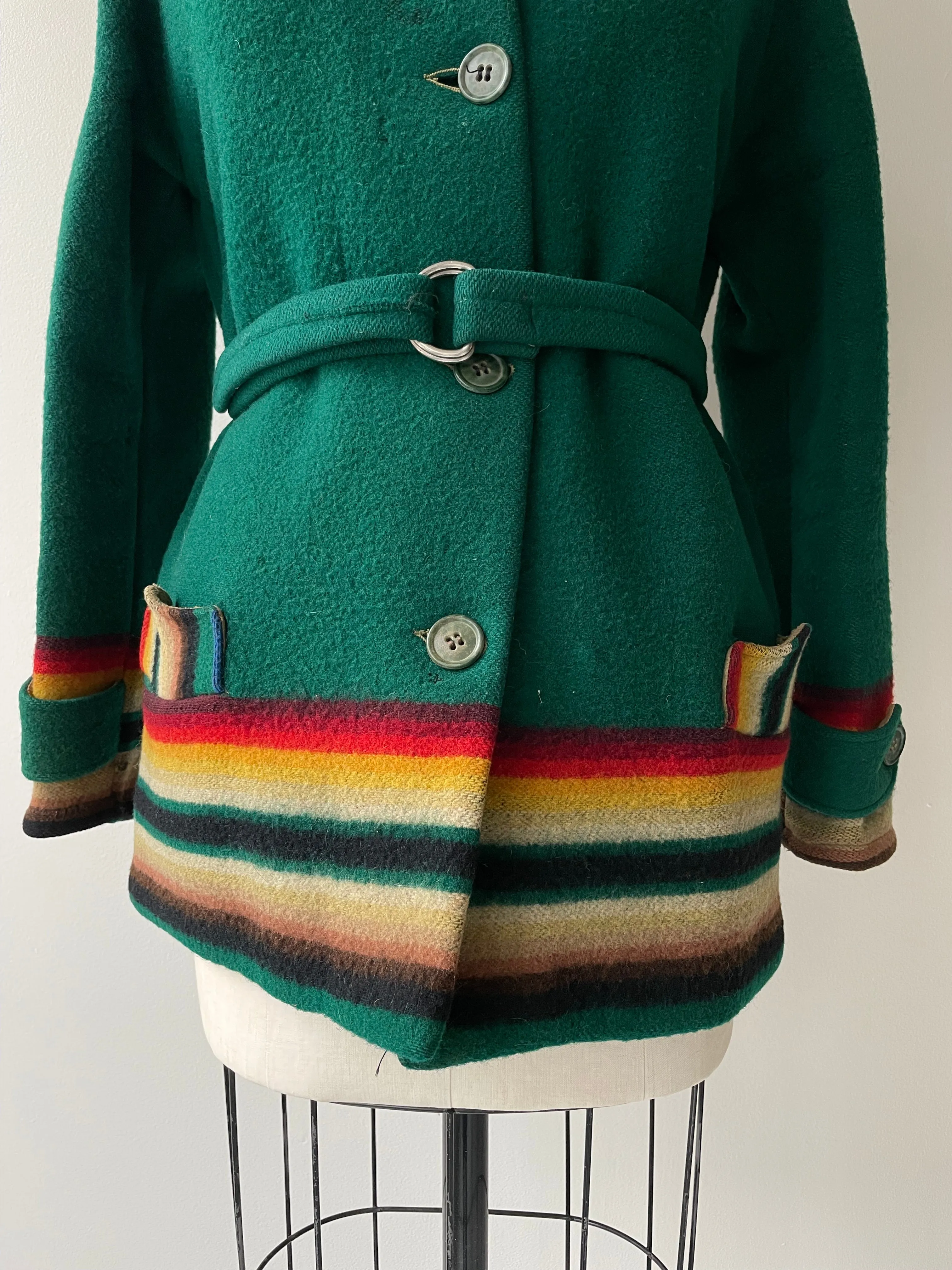 1920s Pendleton Wool Toboggan Coat