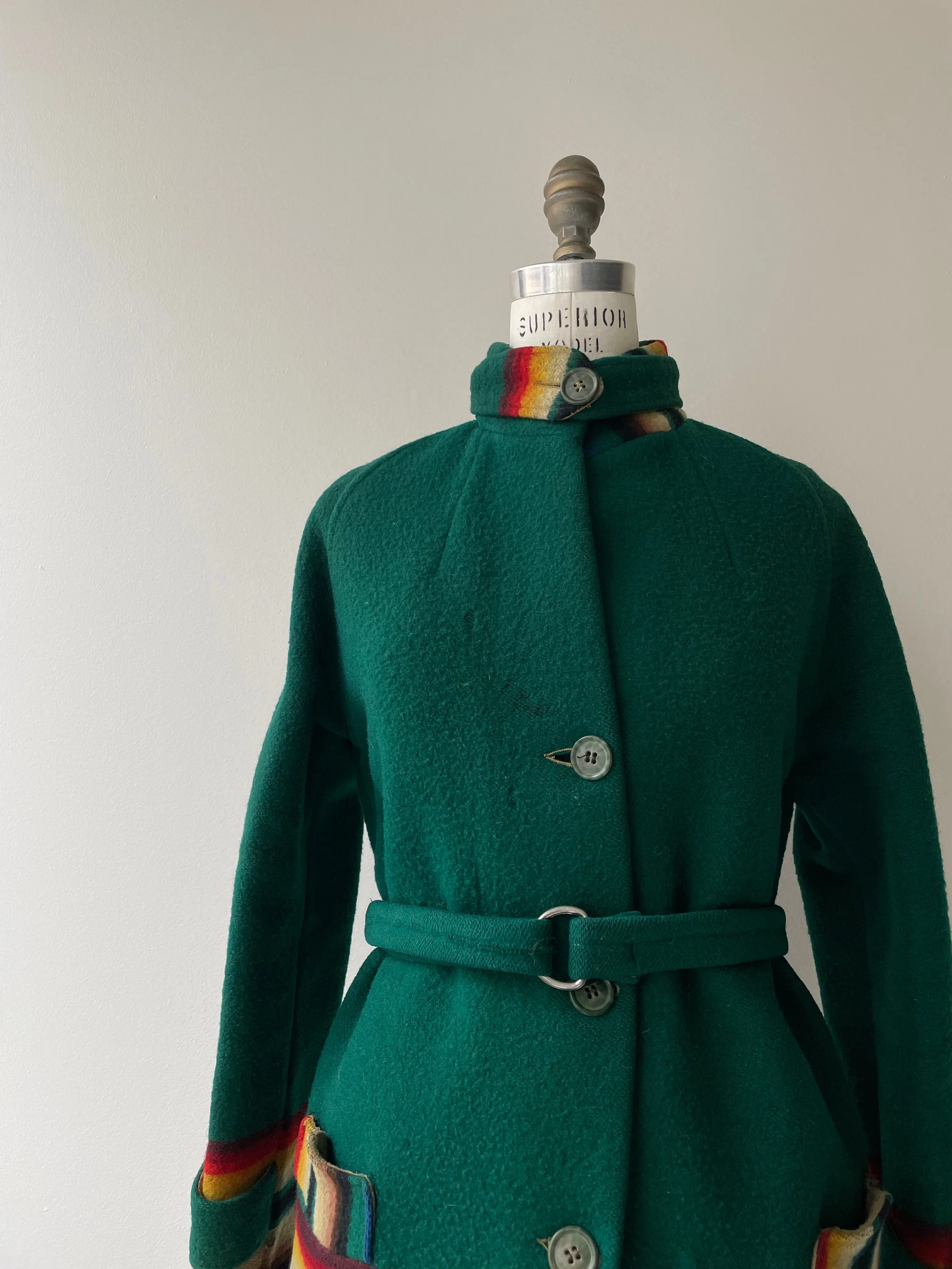 1920s Pendleton Wool Toboggan Coat