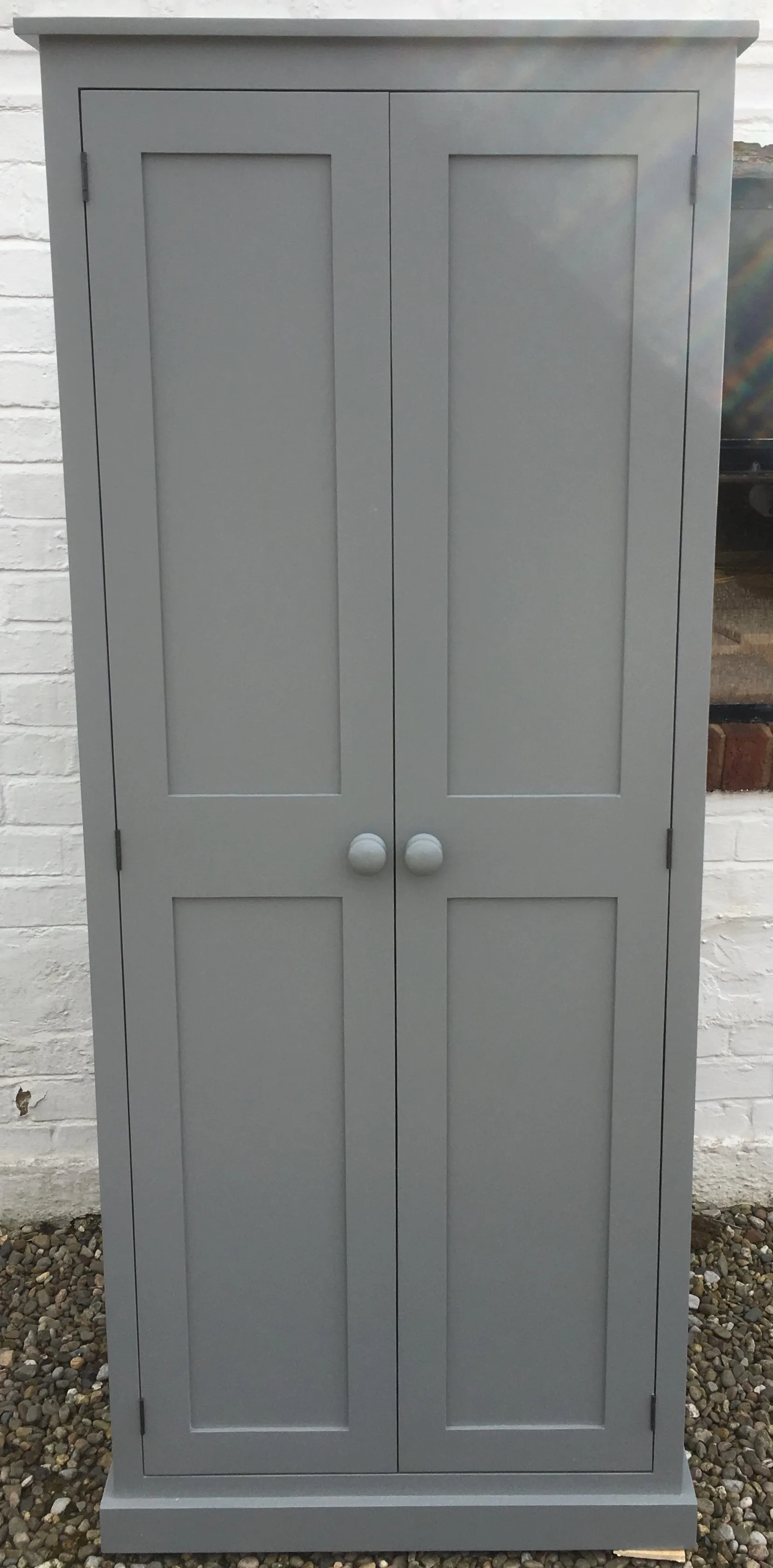 **2 Door Hallway, Utility, Cloak Room Storage Cupboard with Hooks and Shelves (40 cm deep) ALL  SIZE VARIATIONS