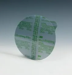 3M™ Microfinishing PSA Film Disc 468L, 80 Mic 3MIL, Type E, 4-1/4 in x
2-7/8 in, Die 425A