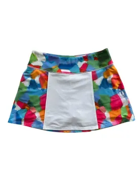 A-Line Skort in "Baby Got Backhand" Print by Meghan Rosenthal