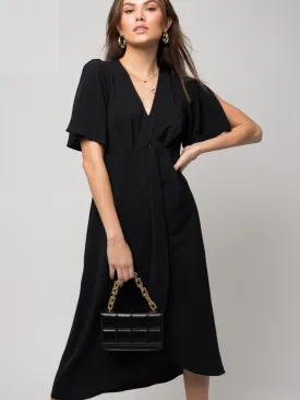 Beauty is a Breeze Front Knot Midi Dress