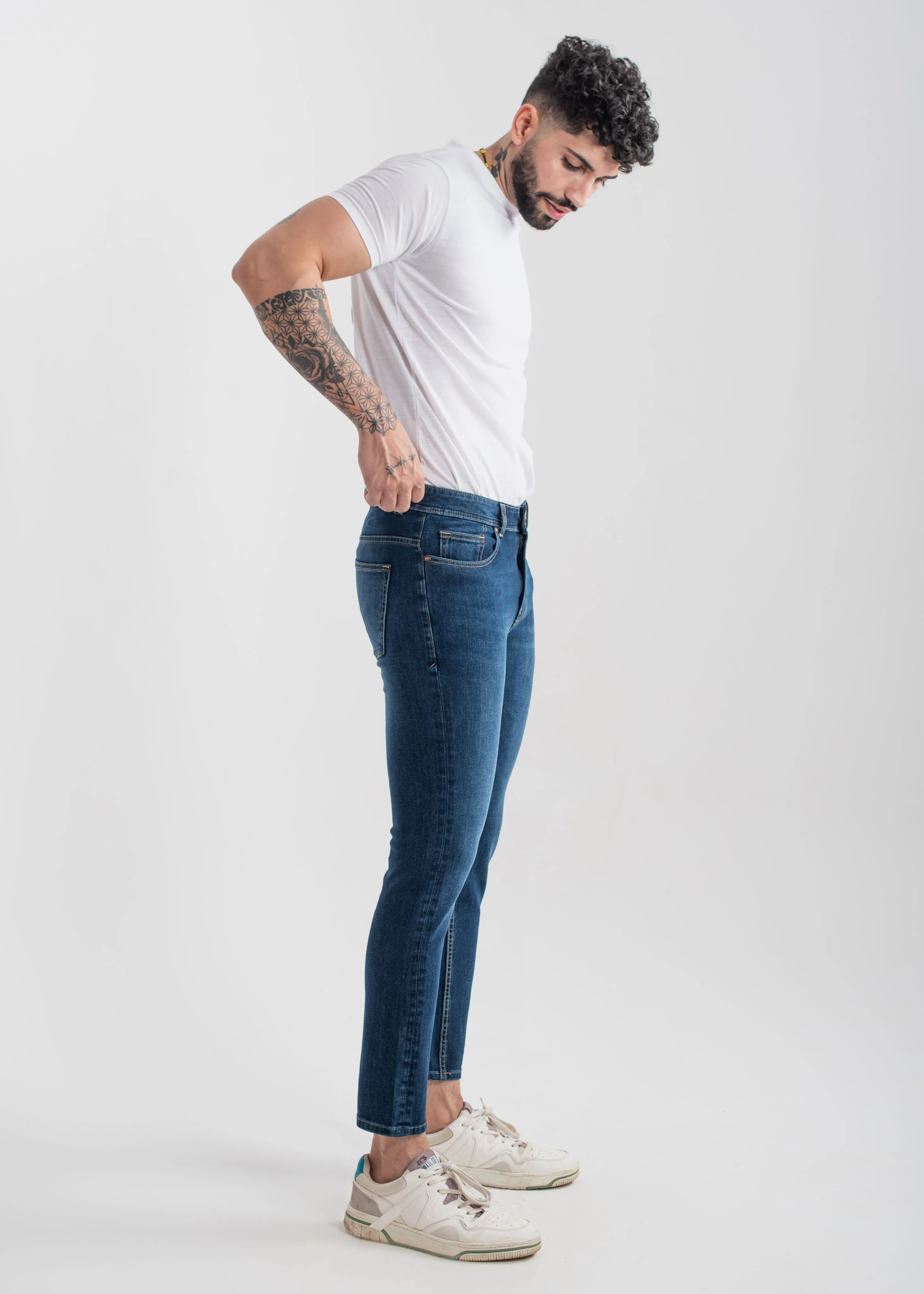 Bi-Stretch Slim Fit Jeans (Dark Blue) v3.0