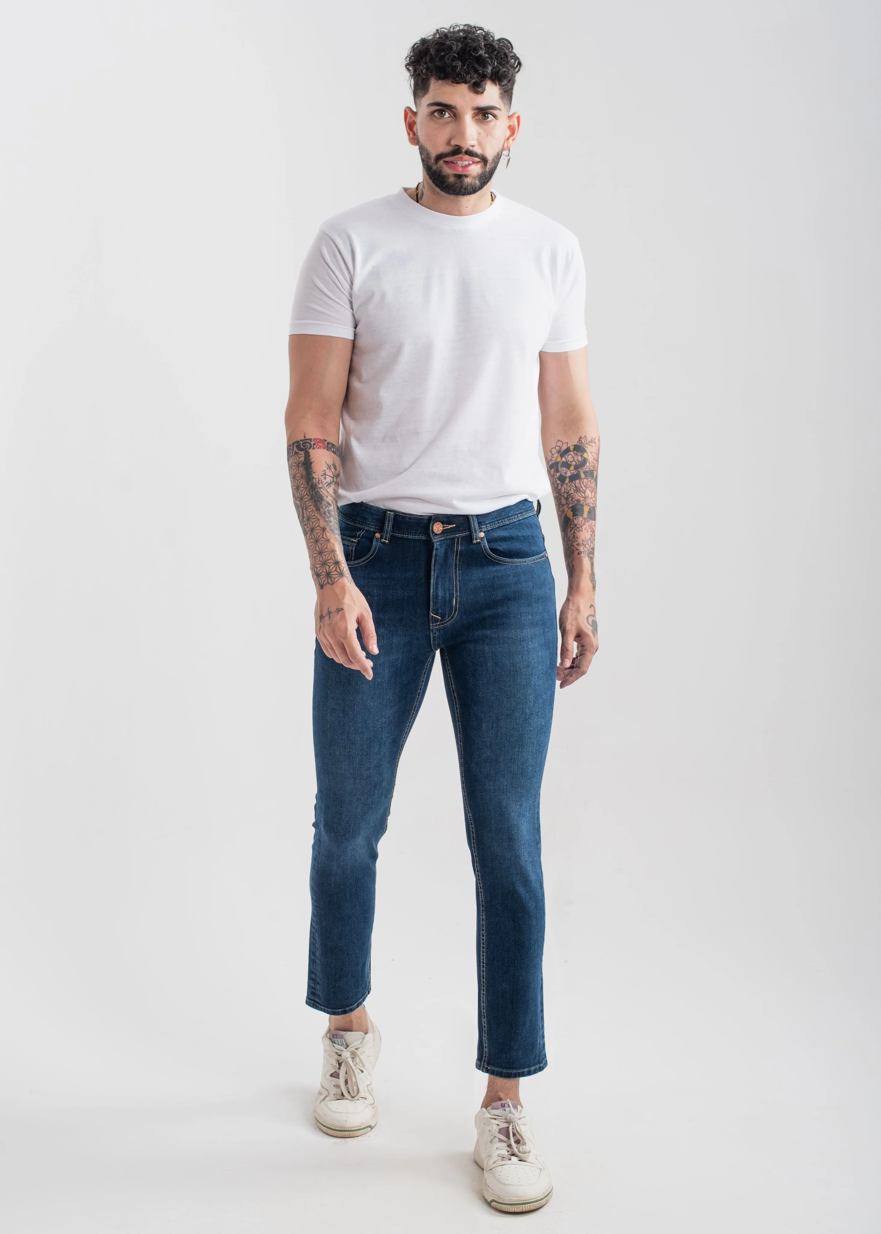 Bi-Stretch Slim Fit Jeans (Dark Blue) v3.0