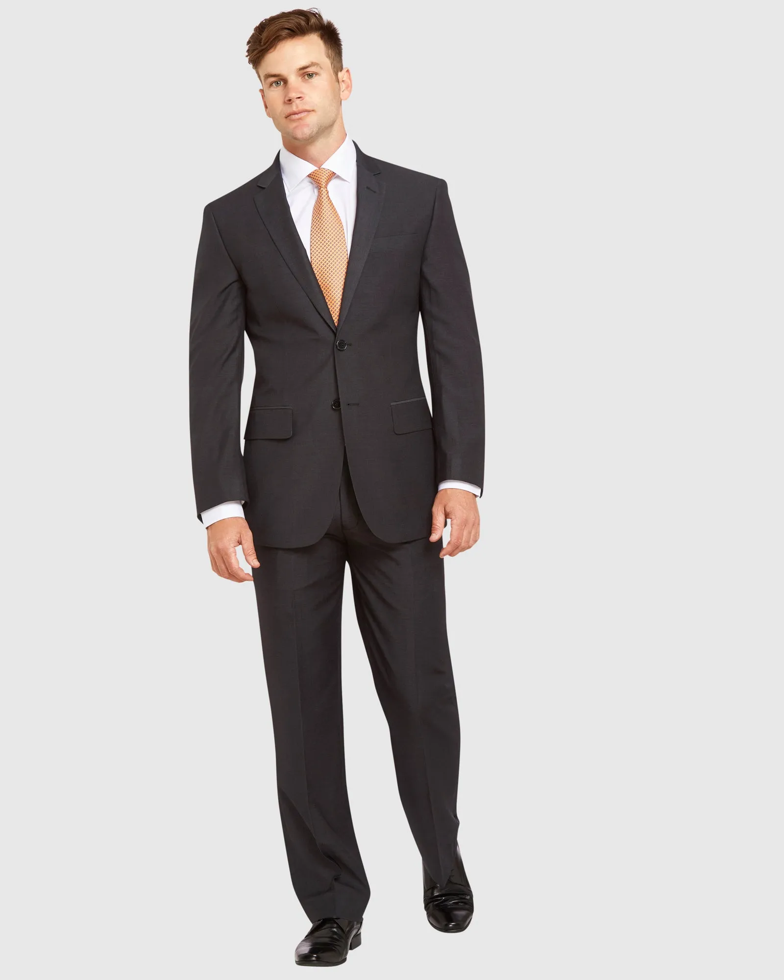 Big Mens Kelly Country Livorno Slim Fit Charcoal Suit Set