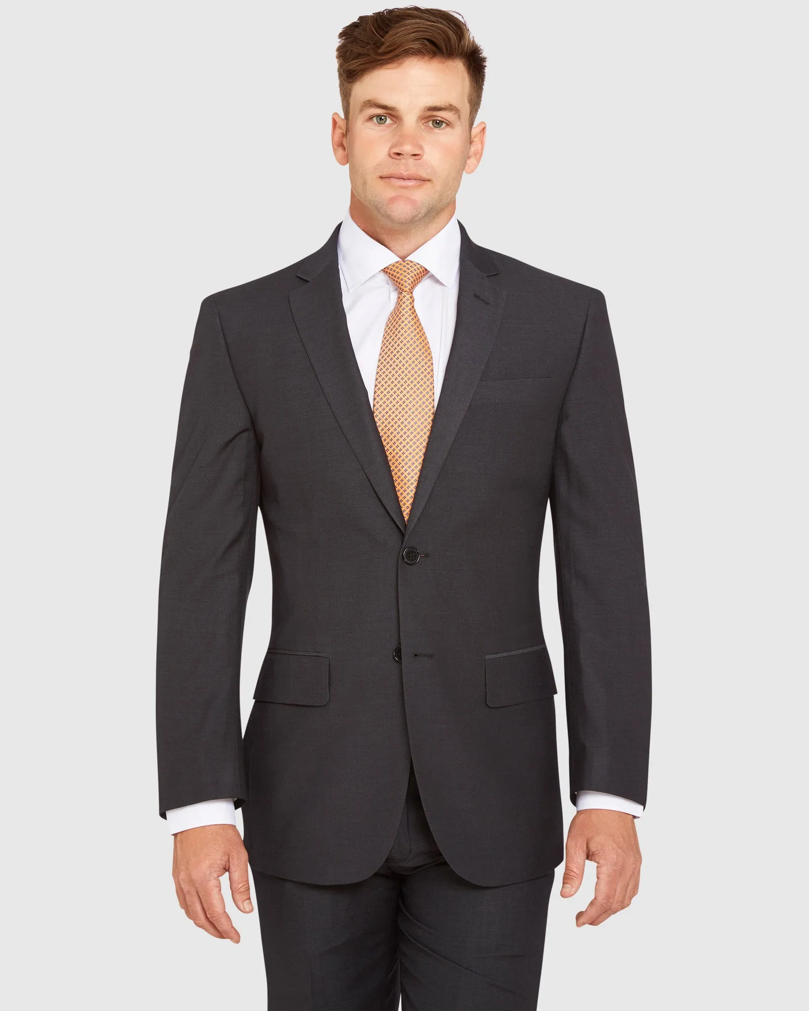 Big Mens Kelly Country Livorno Slim Fit Charcoal Suit Set