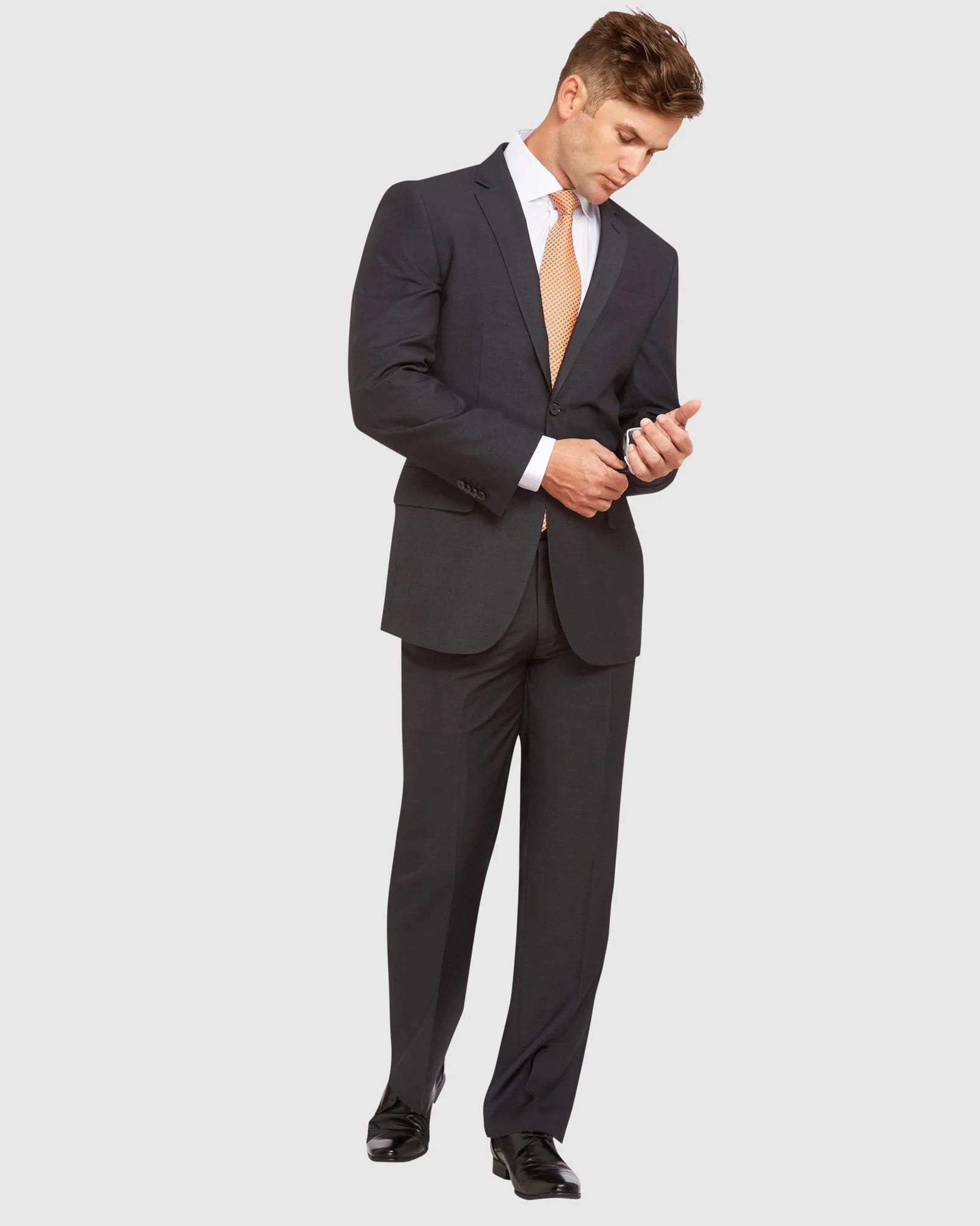 Big Mens Kelly Country Livorno Slim Fit Charcoal Suit Set