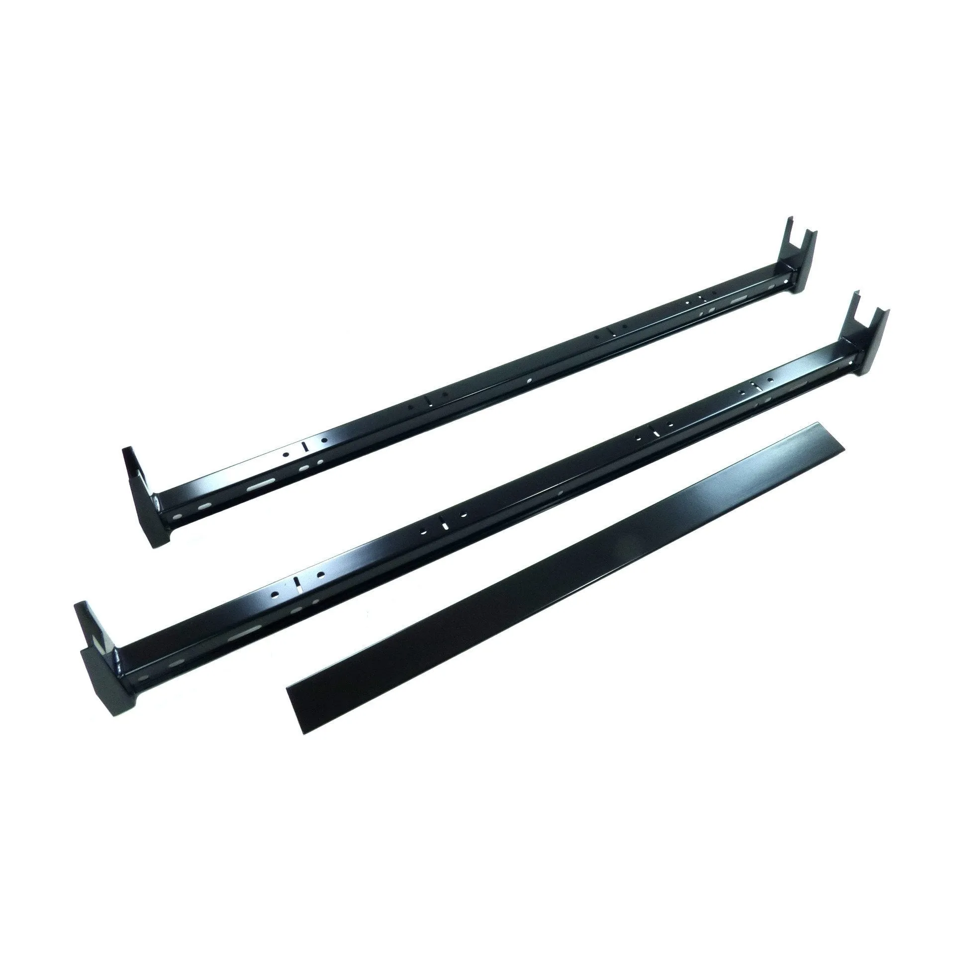 Black 2 Bar Van Roof Ladder Rack Cross Bars for Vauxhall Combo 2015-2019