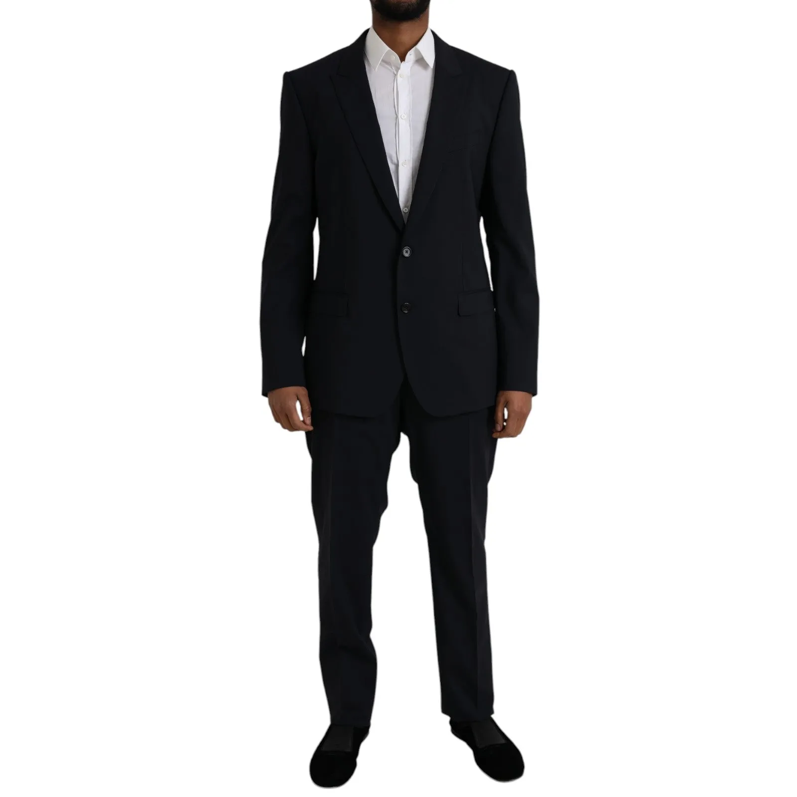 Blue MARTINI Wool Formal 2 Piece Suit