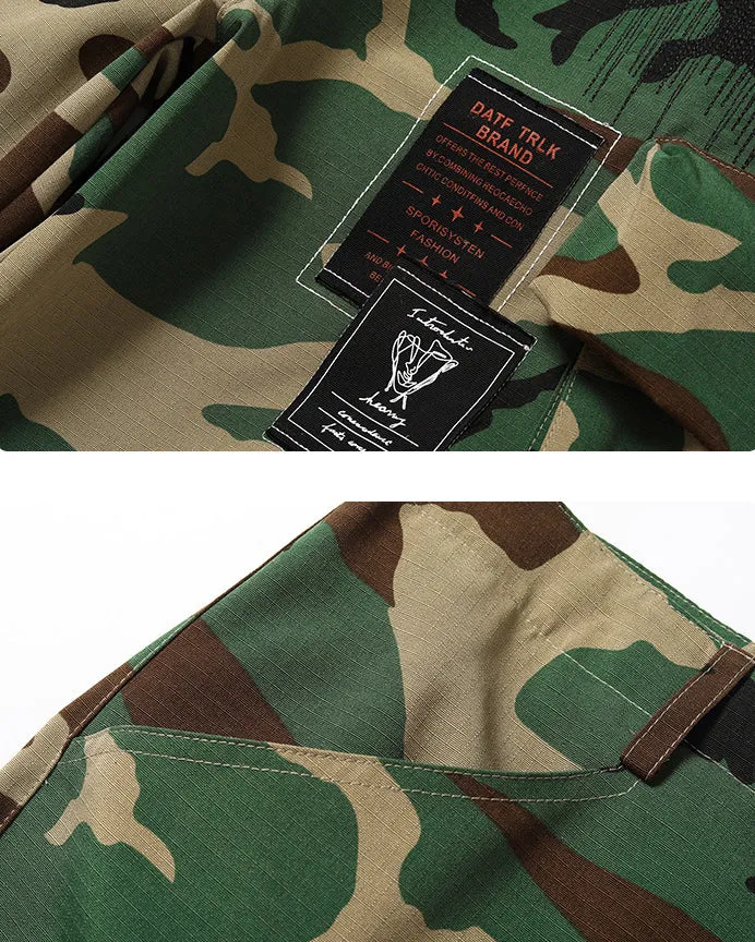 Camo Cargo Pants - Military Green