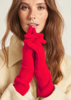 Cashmere Glove in Postbox Red