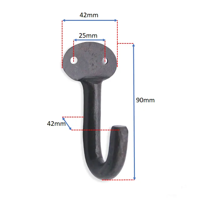 Cosmo Coat Hook Matt Black