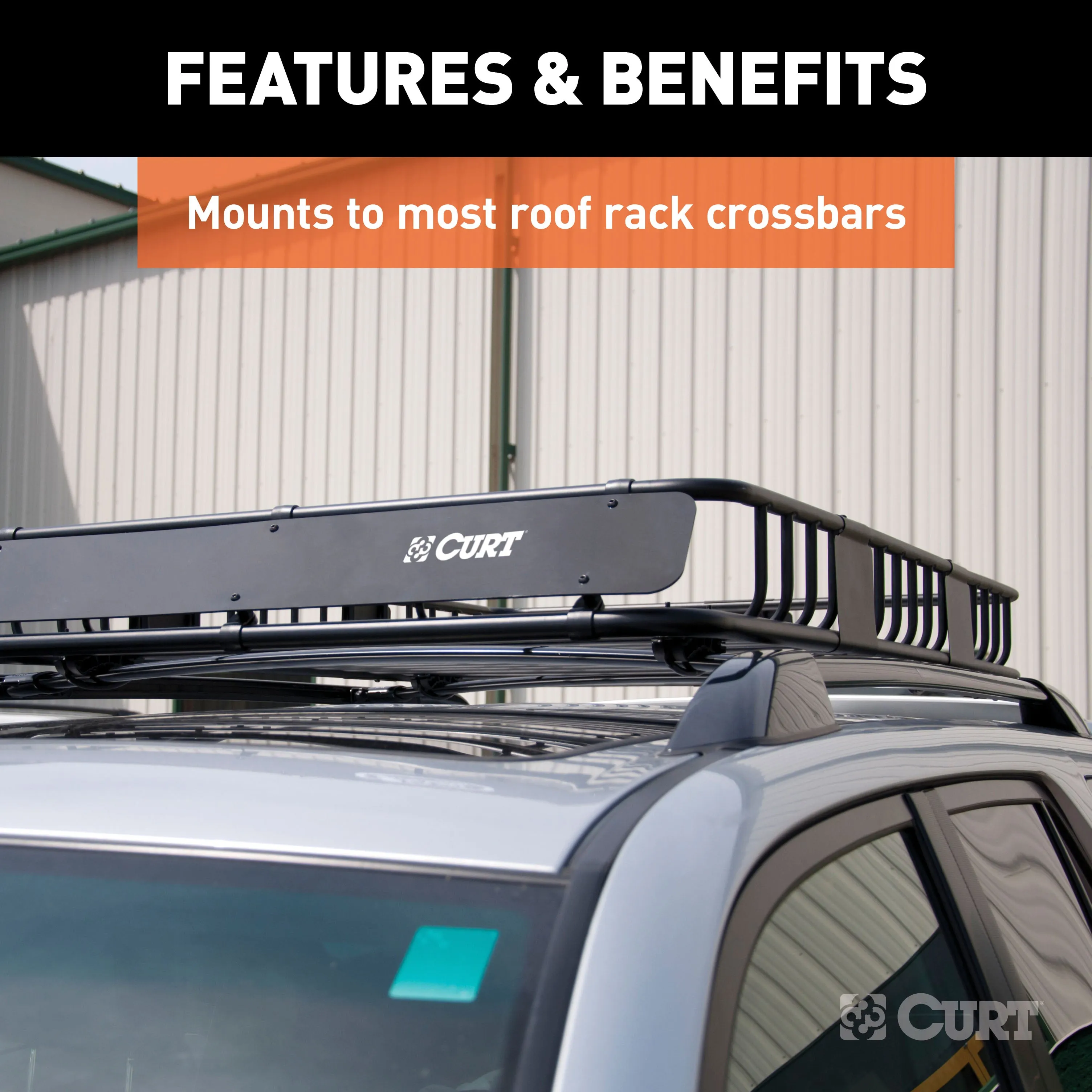 CURT 18117 CURT 18117 21 x 37-Inch Roof Rack Extension for CURT Rooftop Cargo Carrier 18115