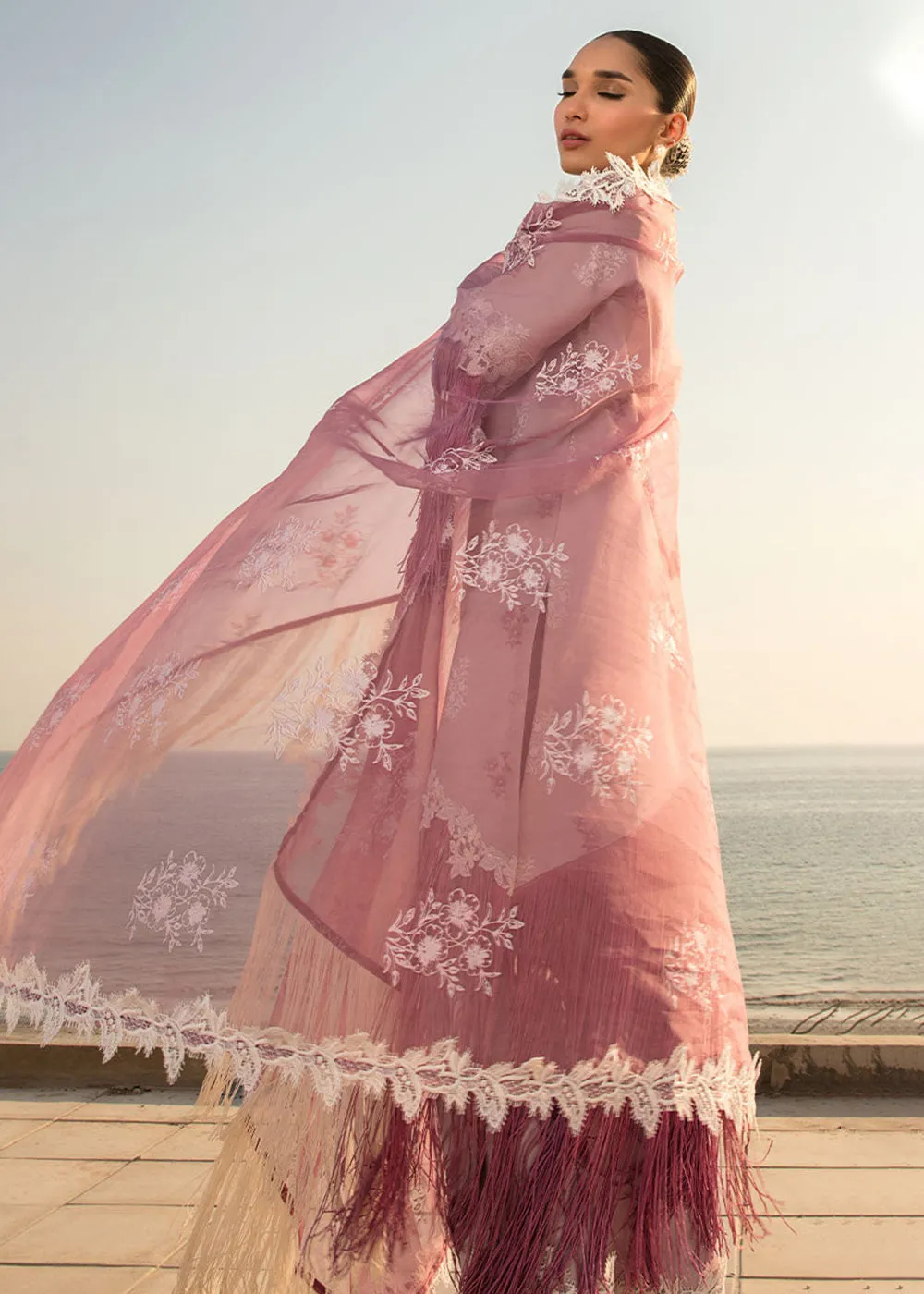 Dusty Pink Luxury Lawn Suit | Rang Rasiya | Florence Lawn '23 | DAHILA - D10