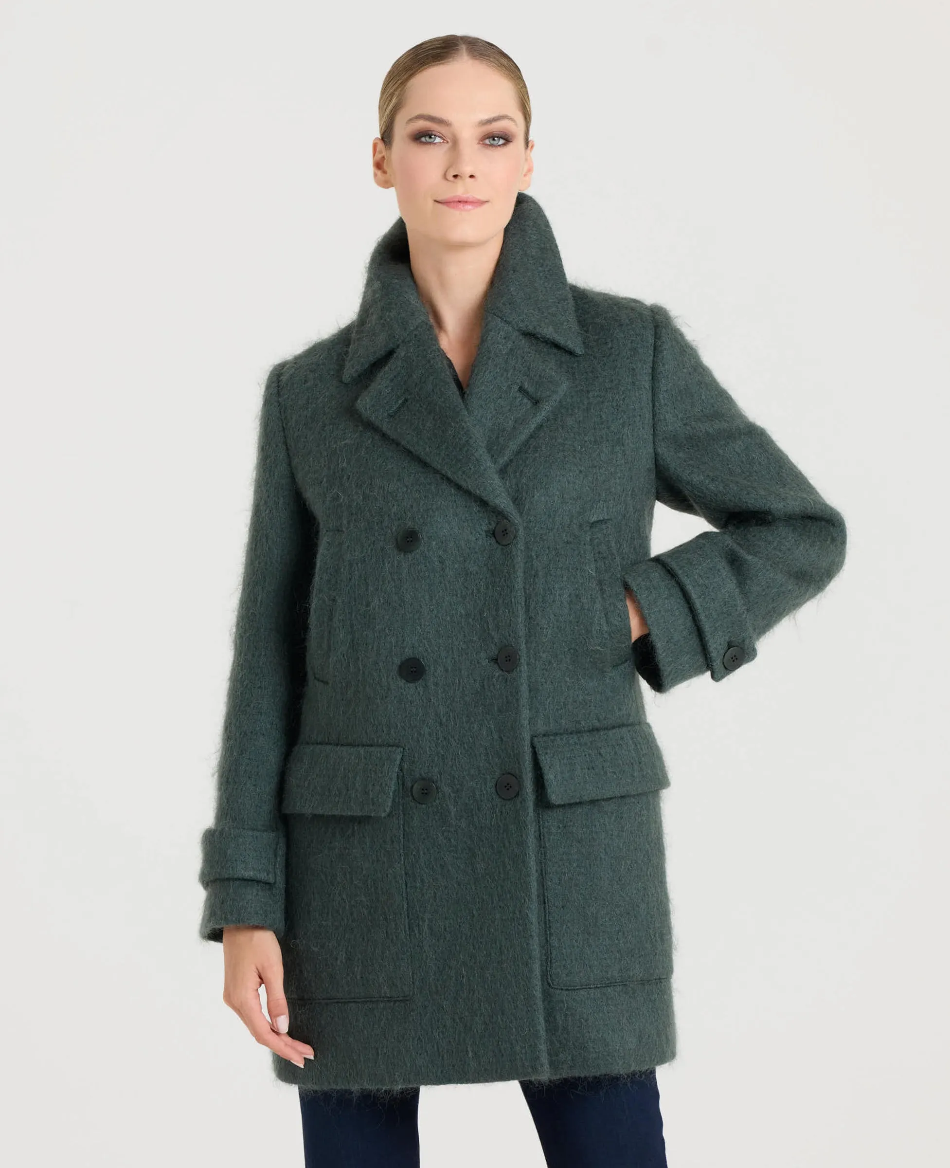 Emma Mohair Pea Coat