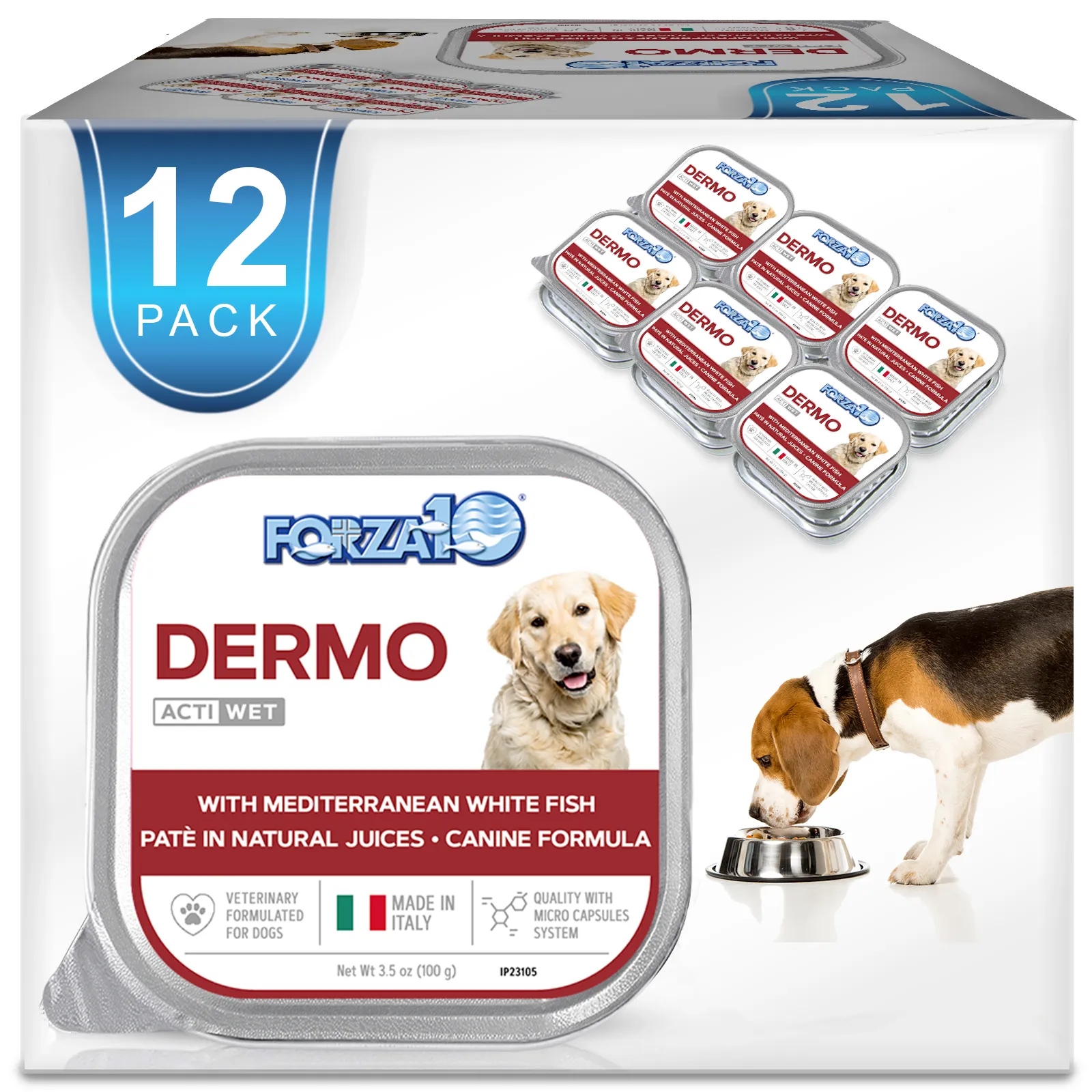 Forza10 Nutraceutic ActiWet Dermo Icelandic Fish Recipe Wet Dog Food