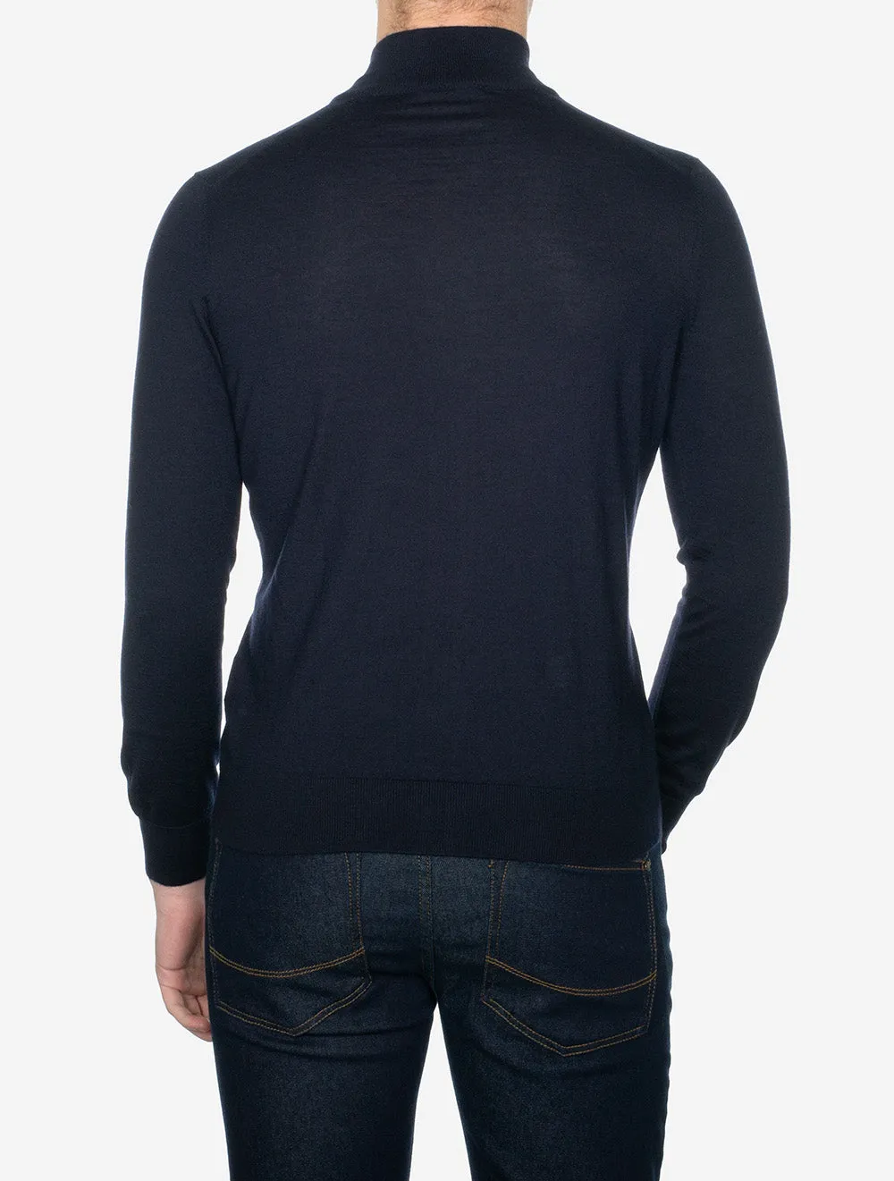 Full Zip Knitwear Navy