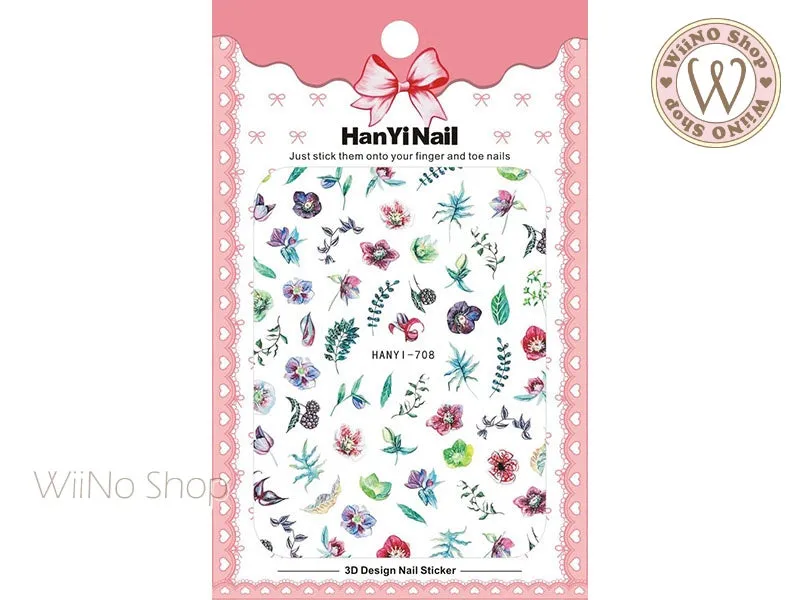 Garden Fresh Adhesive Nail Art Sticker - 1 pc (HY-708)