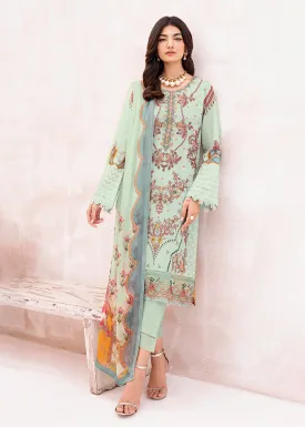 Green Pakistani Salwar Suit - Ramsha Mashaal Collection Vol 7 - #L-708