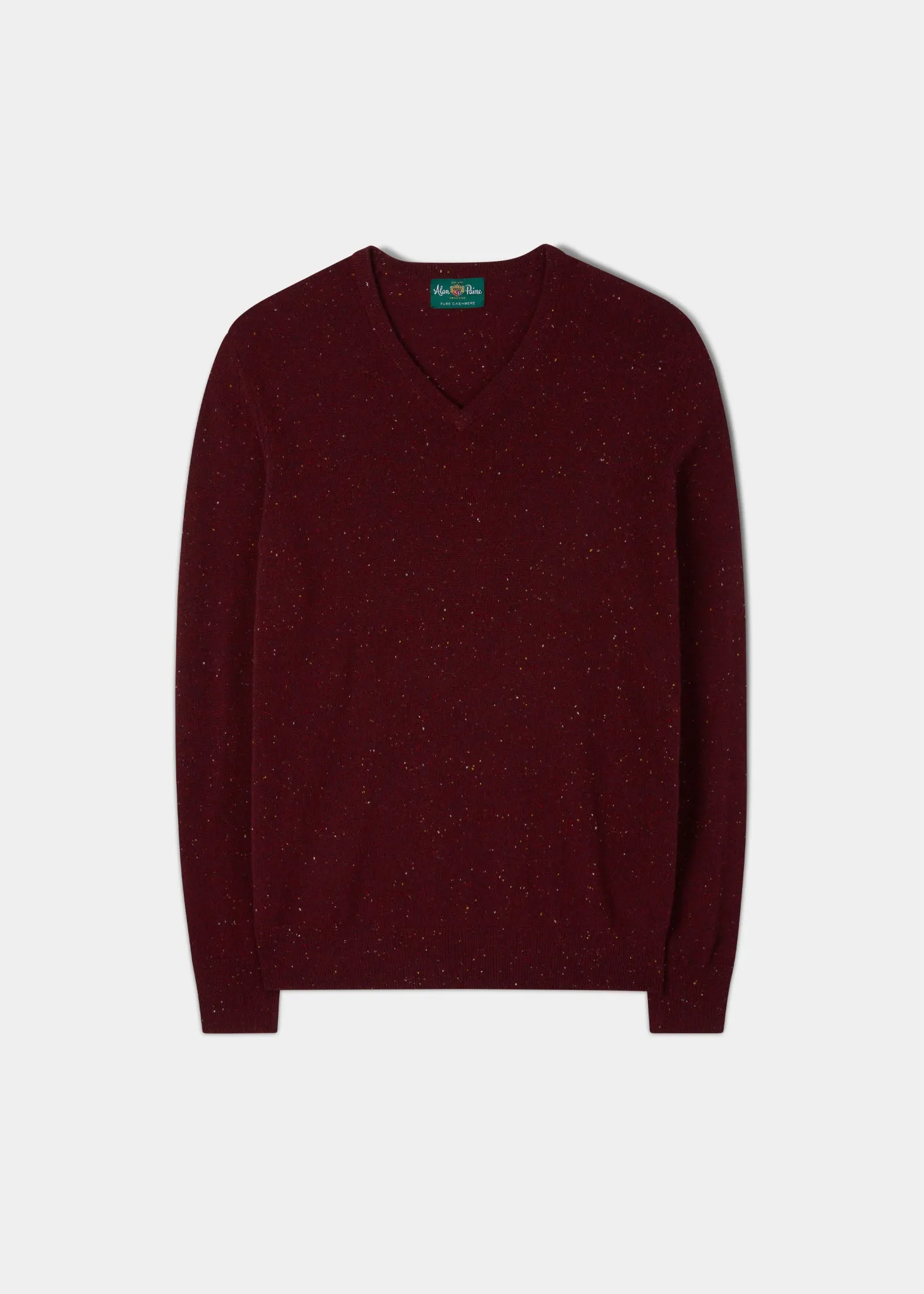 Haddington Cashmere Jumper in Sangria - Regular Fit