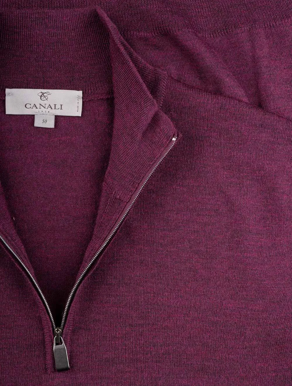 Half Zip Knitwear Wine