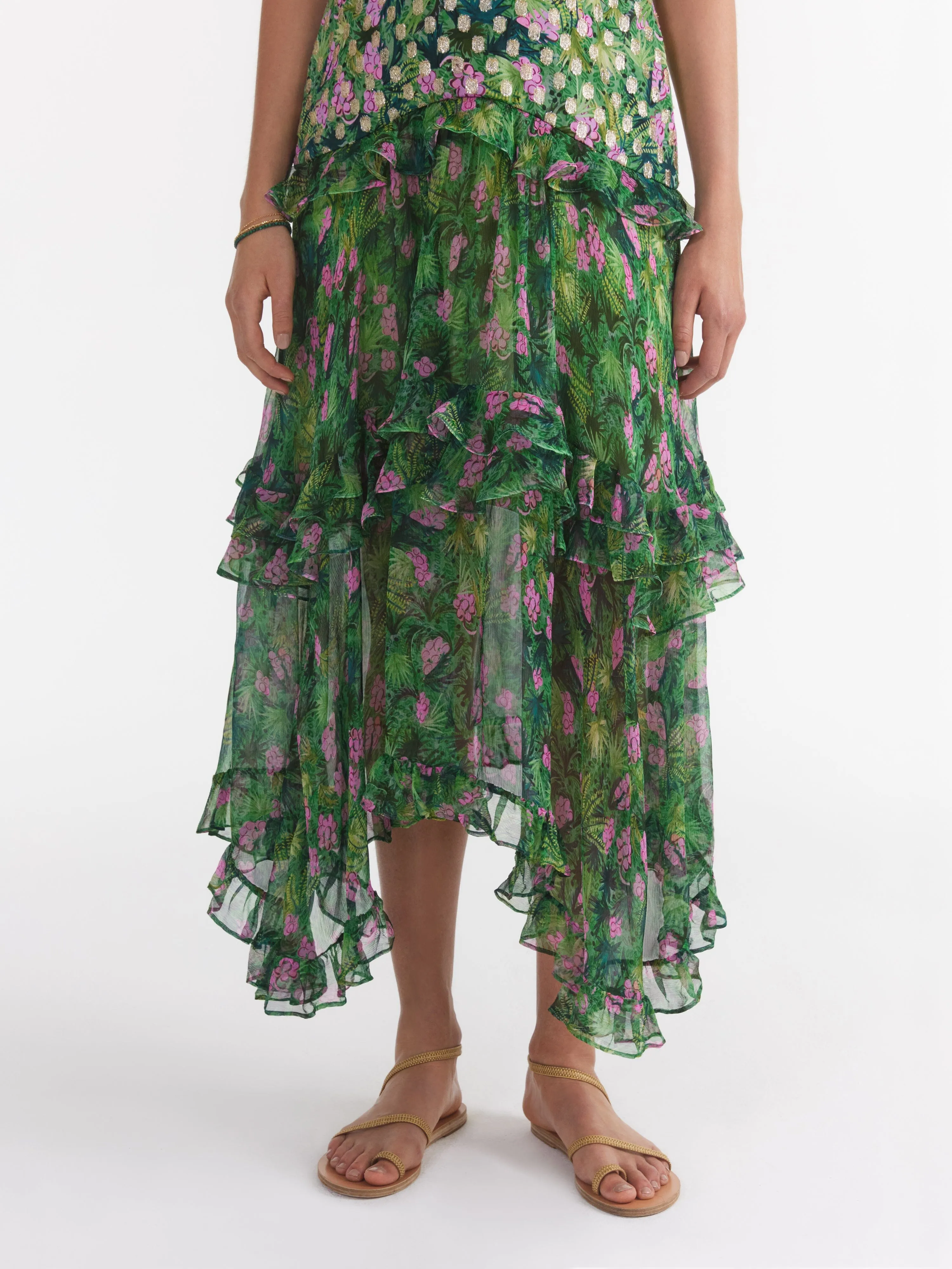 Jolie B Dress in Palmetto Fern