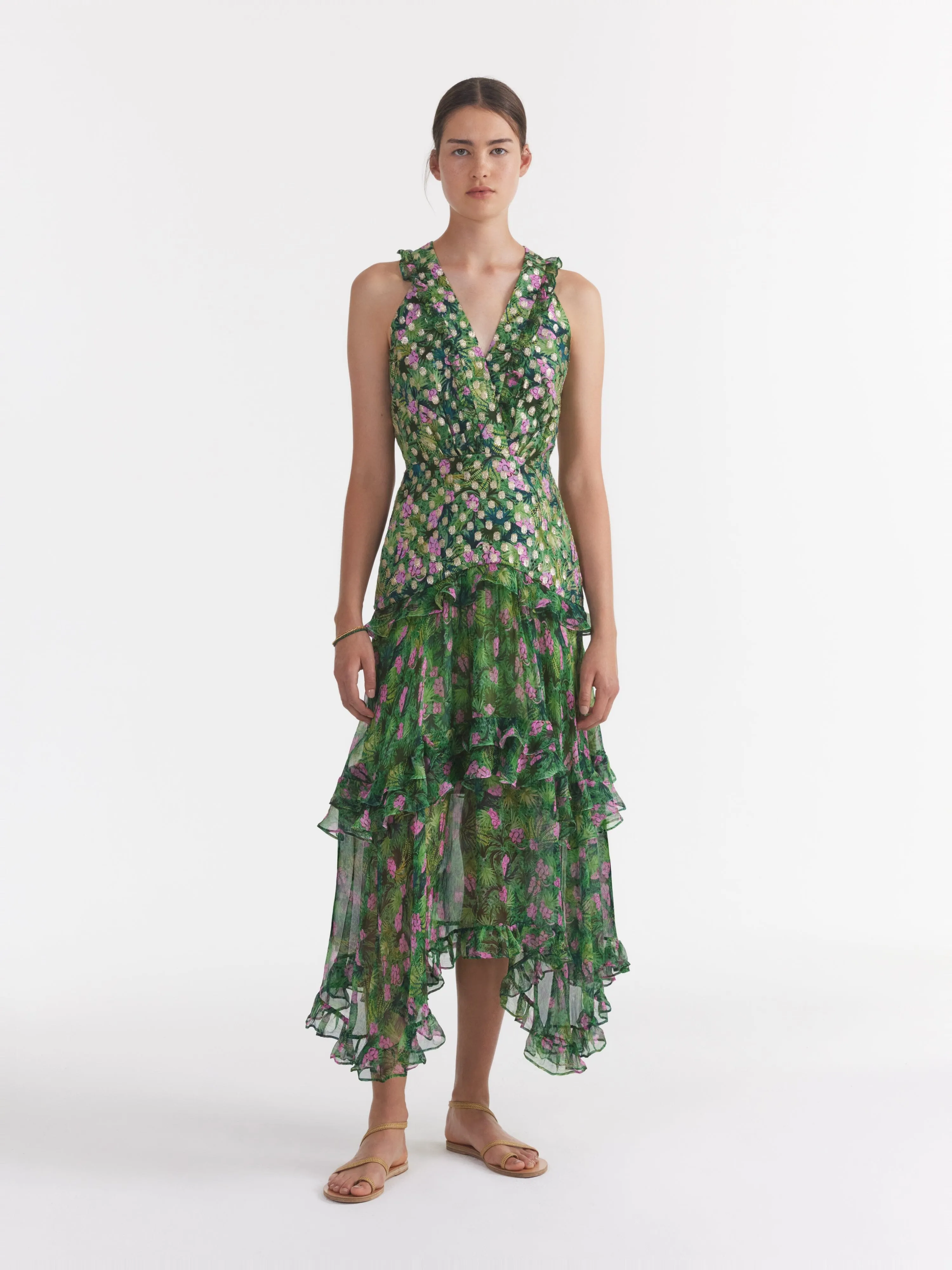 Jolie B Dress in Palmetto Fern