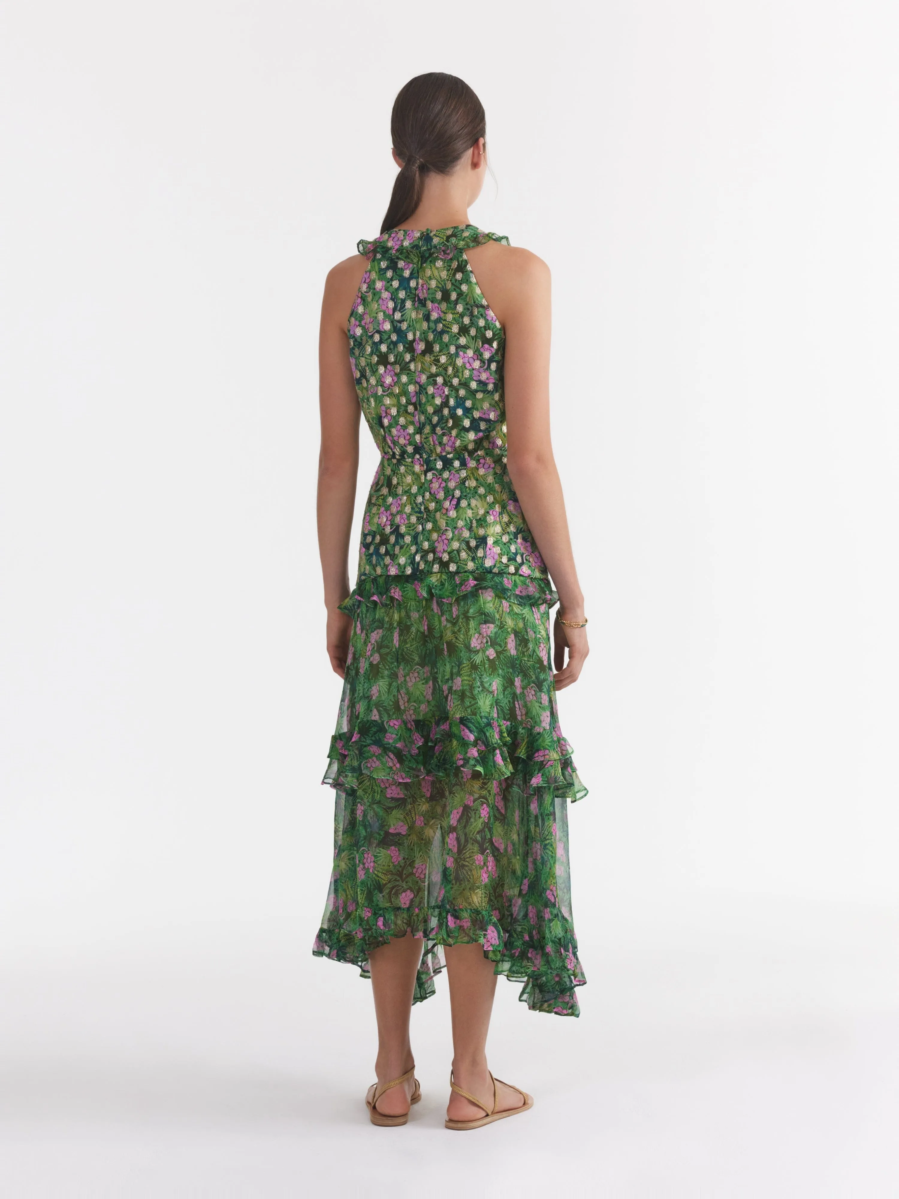 Jolie B Dress in Palmetto Fern