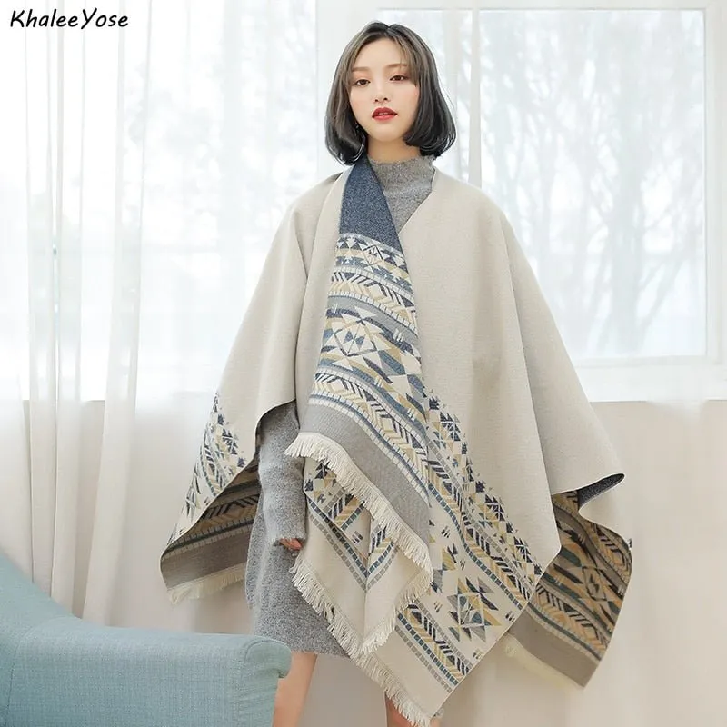 KHALEE YOSE Classic Caped Cardigan Coat