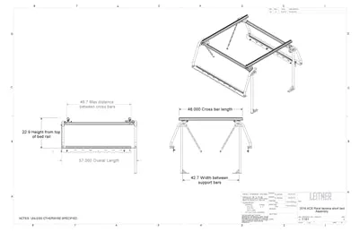 Leitner Designs Active Cargo System CLASSIC For Toyota Tacoma Short Bed 2016 