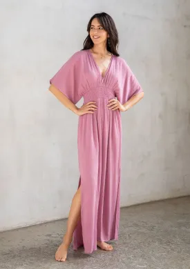 Lily Bohemian Kimono Sleeve Maxi Dress