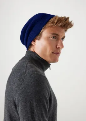 Mens Cashmere Hat in Midnight Blue