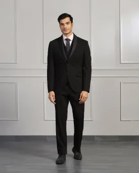 Multitude 6X Black Solid Formal Suit - Nova