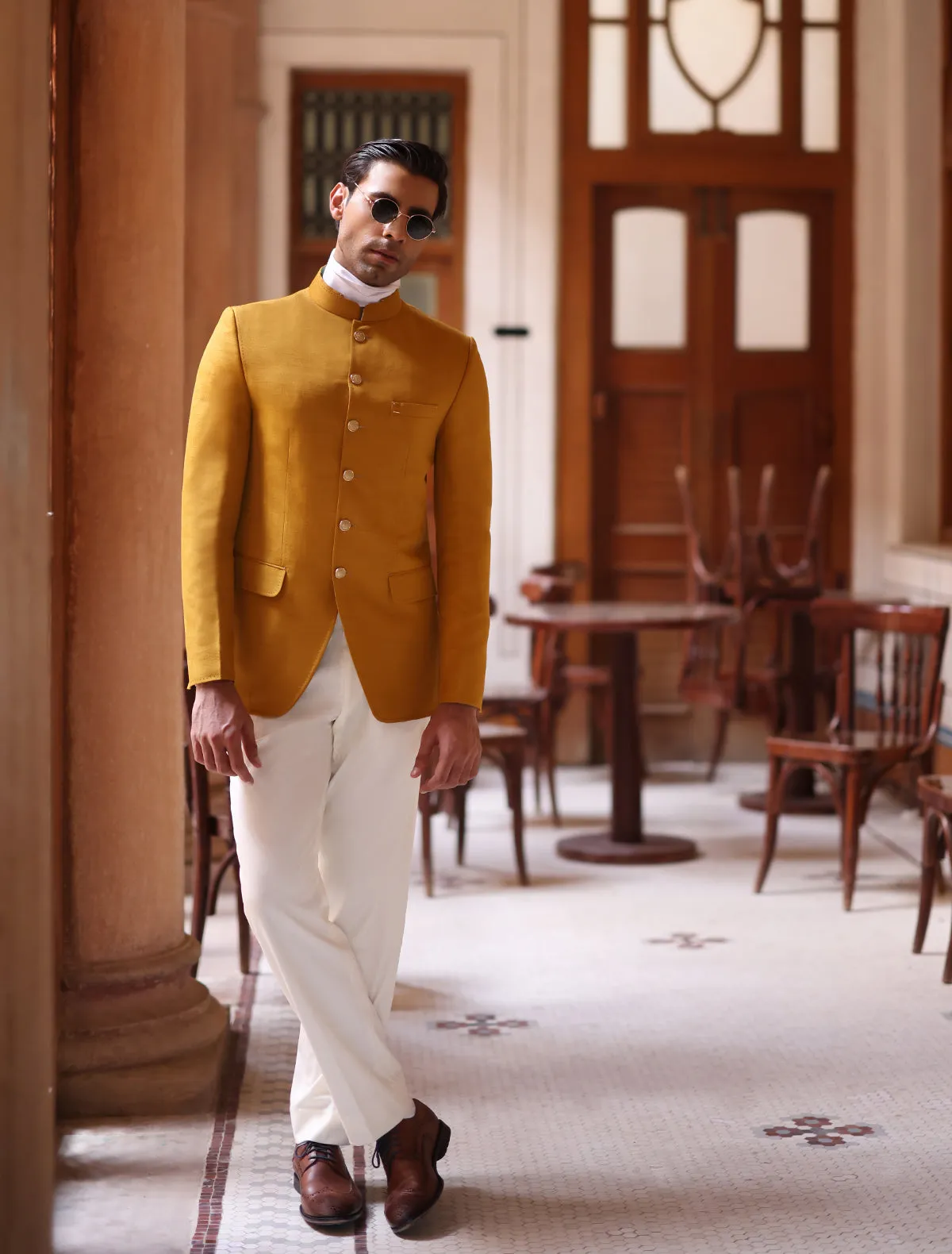 MUSTARD CLASSIC PRINCE COAT