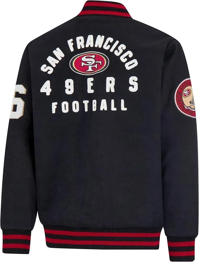 NFL Official Adults Classic Varsity Coaches Jacket Coat - Unisex|San Francisco 49ers