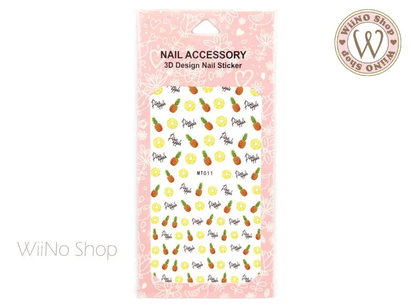 Pineapple Adhesive Nail Art Sticker - 1 pc (MT011)