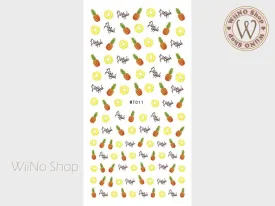 Pineapple Adhesive Nail Art Sticker - 1 pc (MT011)