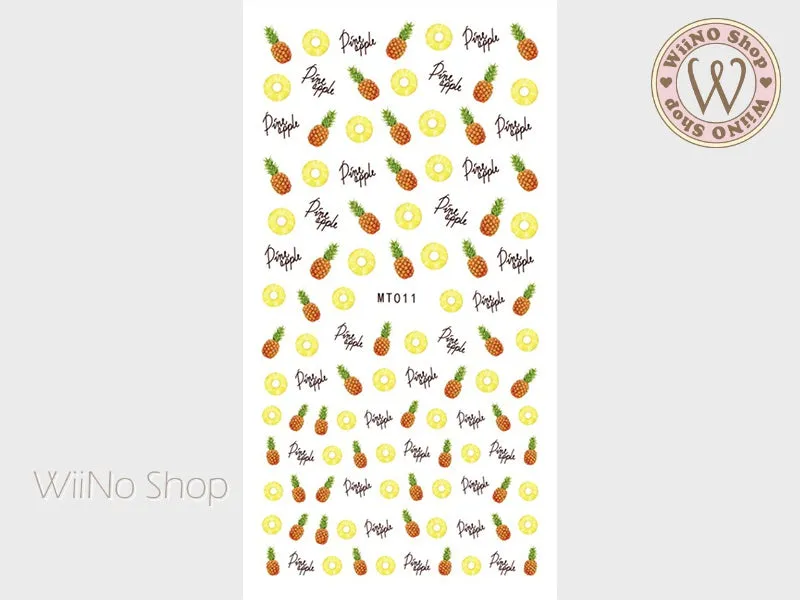 Pineapple Adhesive Nail Art Sticker - 1 pc (MT011)