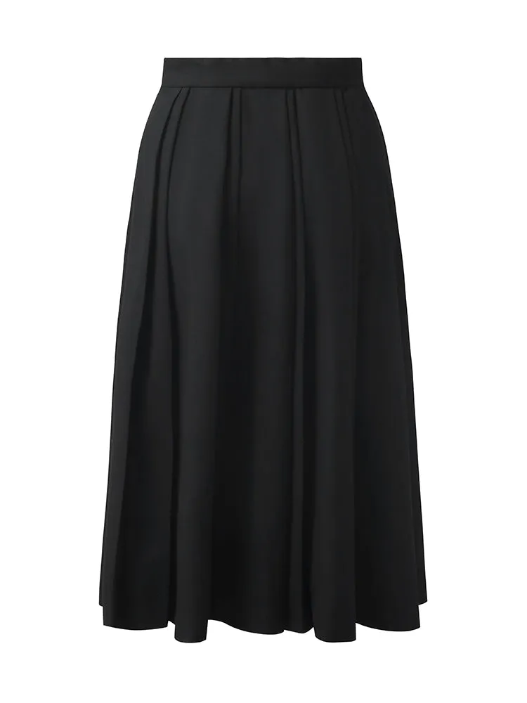 Pleated A-Line Women Skirt