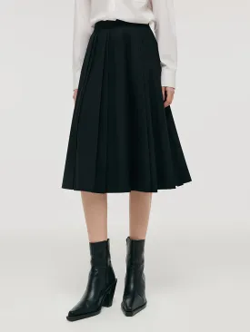 Pleated A-Line Women Skirt