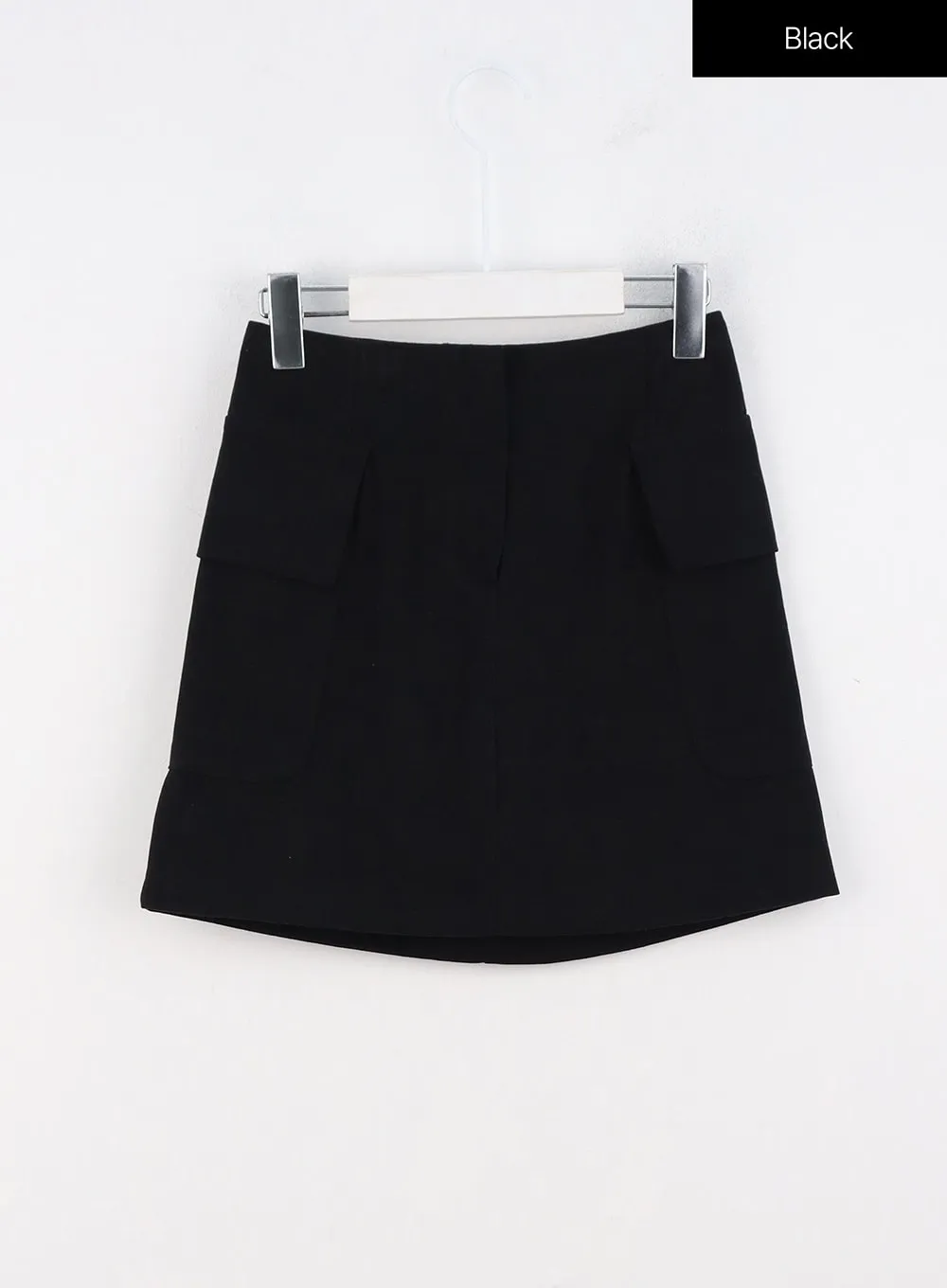 Pocketed A-Line Mini Skirt OO323