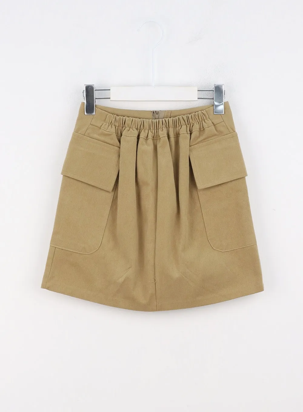 Pocketed A-Line Mini Skirt OO323