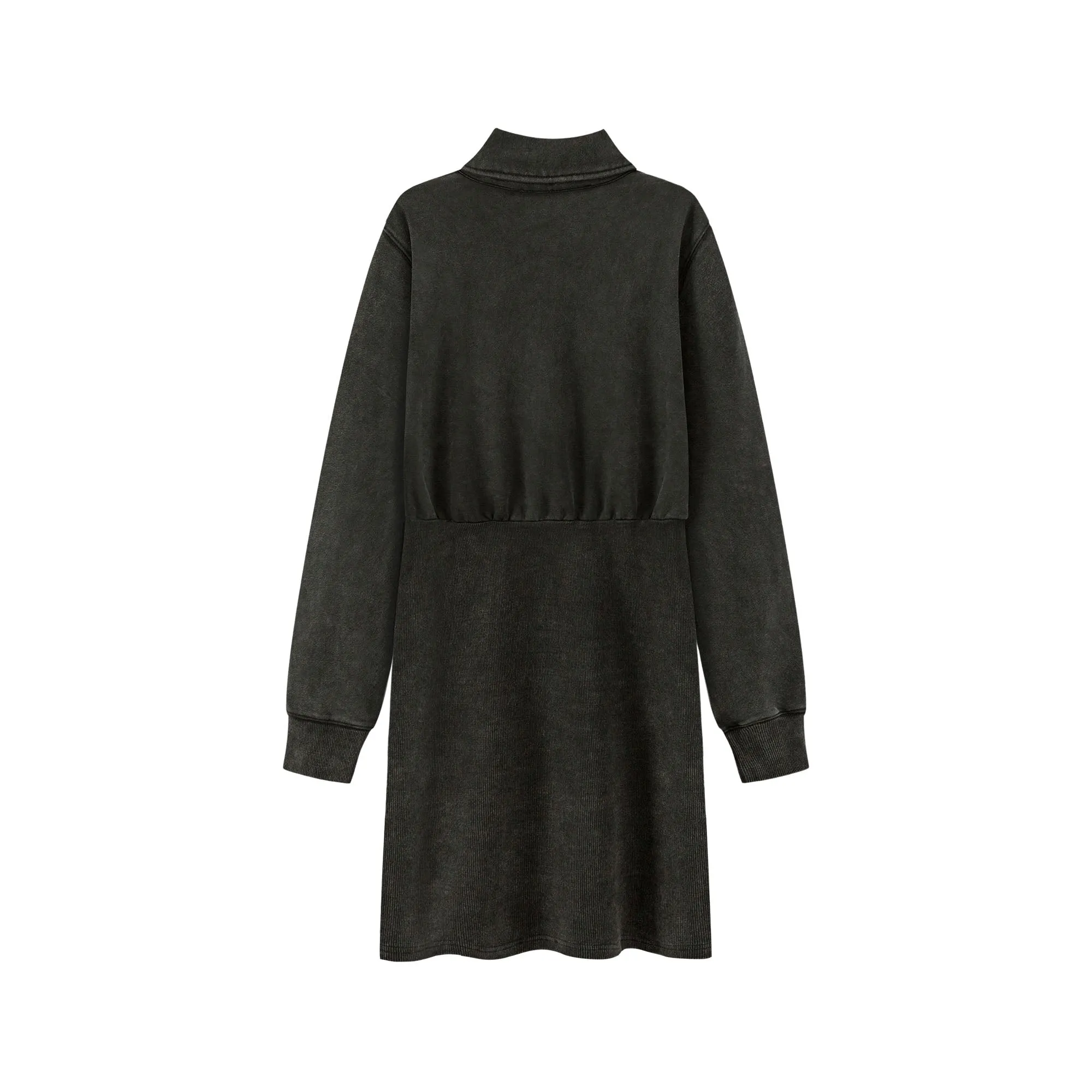 Polo Neck Simple Dress