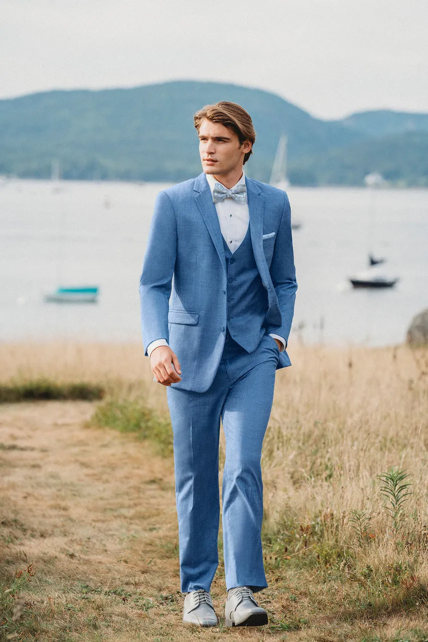 "Brunswick" Cornflower Ultra Slim Suit Pants