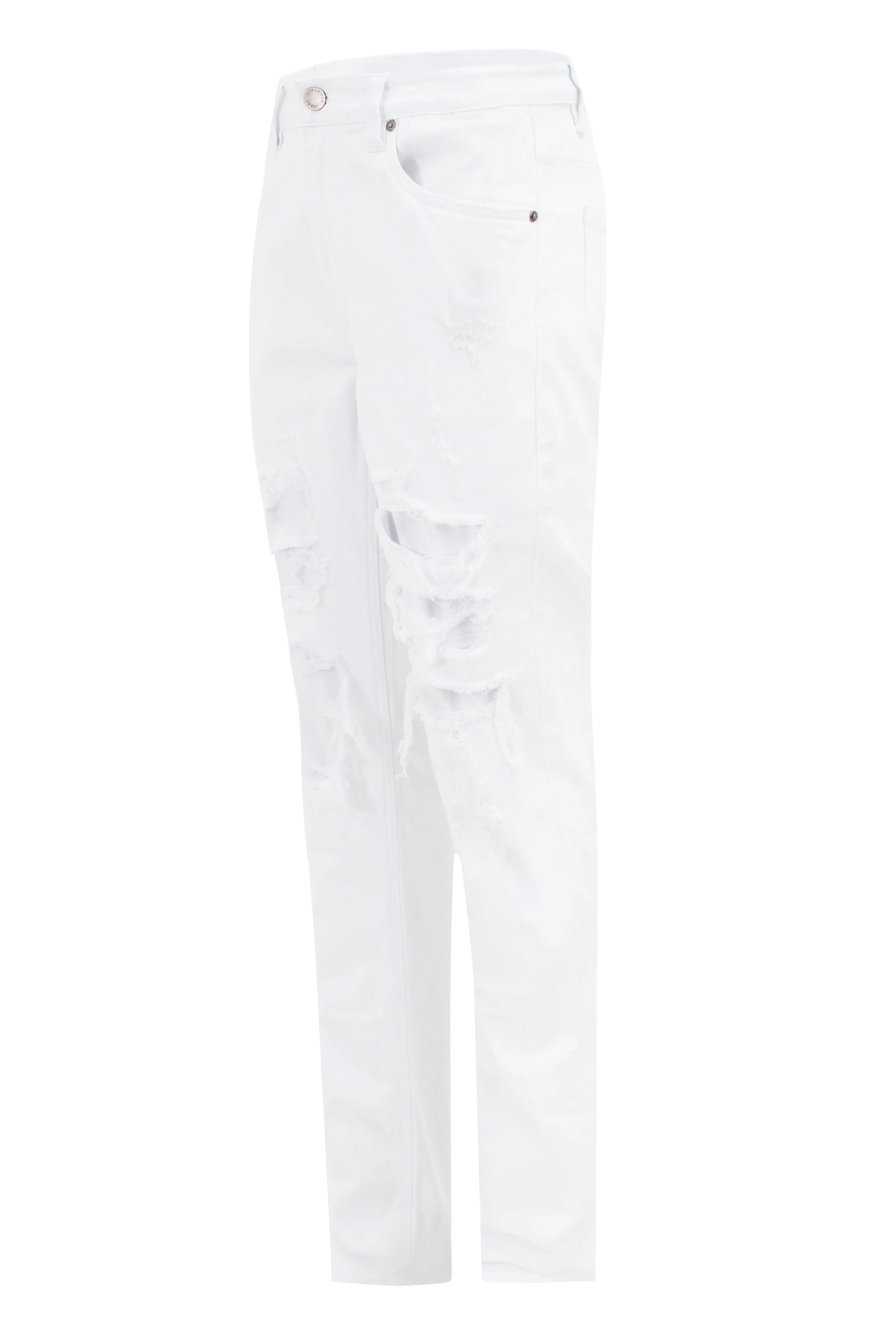 Rip & Repair Denim Jeans - White