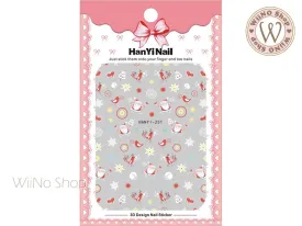 Santa Claus Adhesive Nail Art Sticker - 1 pc (HY-251)