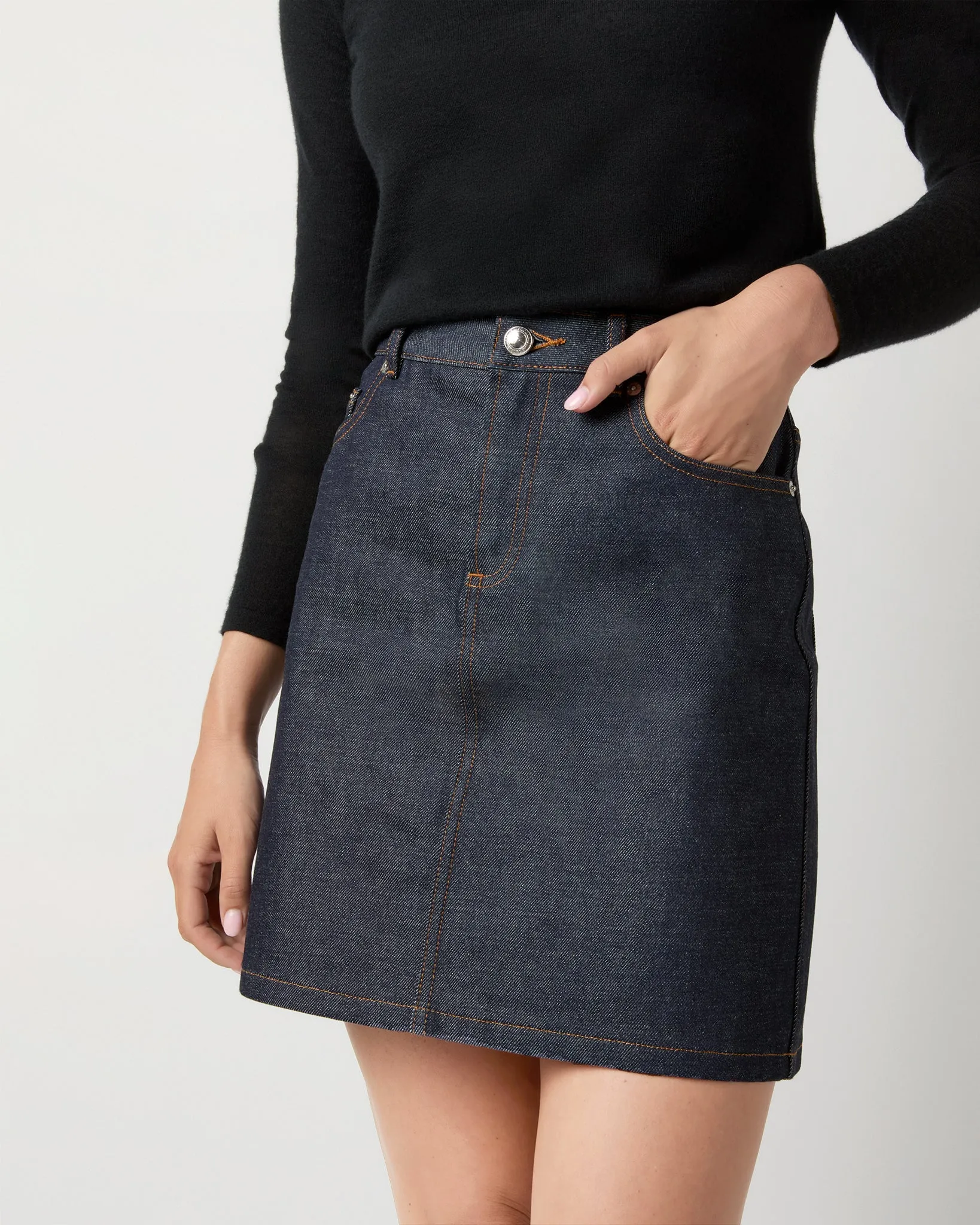 Standard Skirt in Indigo