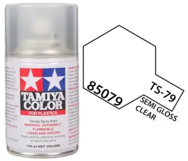 Tamiya 85079 TS-79 Semi Gloss Clear Top Coat Lacquer Spray Paint 100ml TAM85079