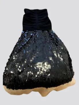 Tears Sequins Glare A-Line Skirt